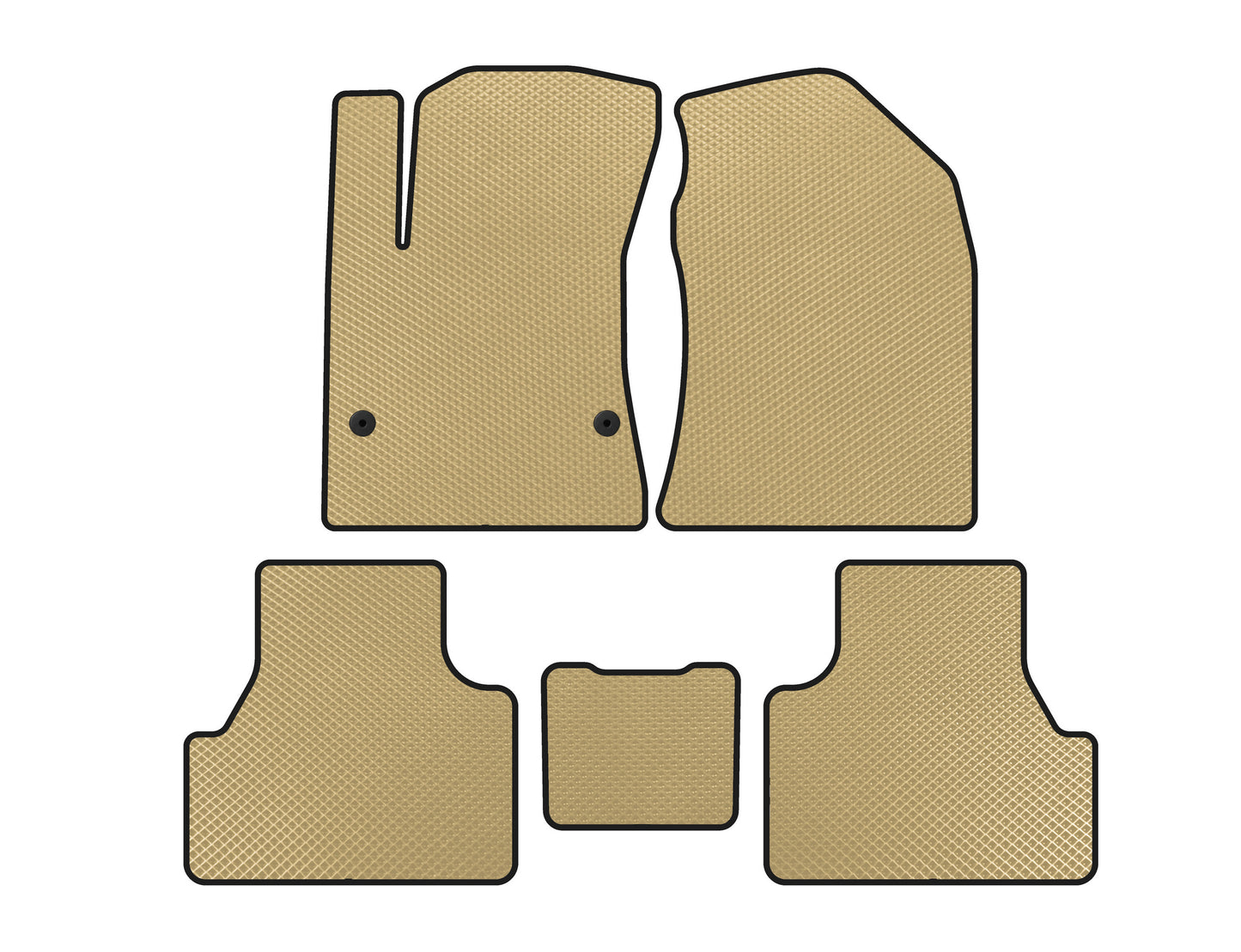 EVA Floor Mats V2 (Electric, Beige) for Hyundai Kona 2017-2023 - image 1