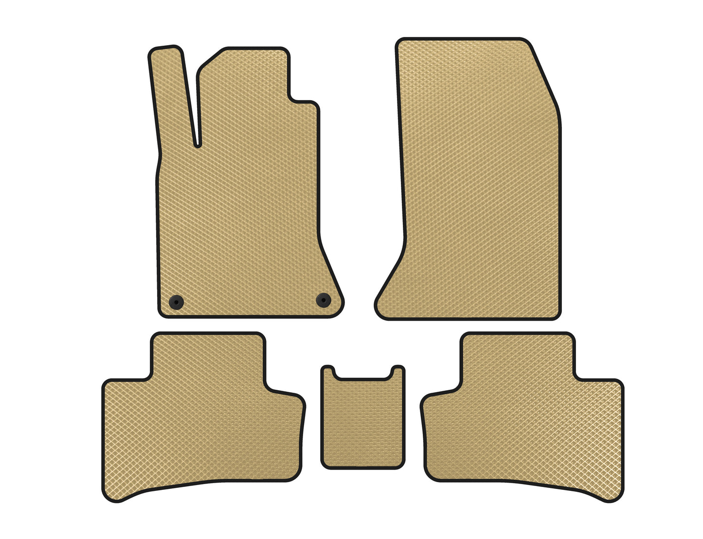 EVA floor mats (2011-2015, Electro, Beige) for Mercedes B-class W246 2011-2018 - image 1