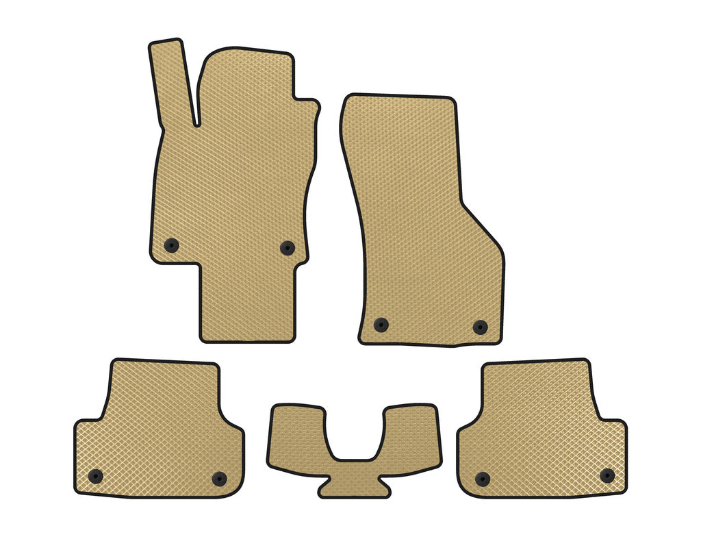 EVA floor mats (for E-tron, Sportback, Beige) for Audi A3 2012-2020 - image 1