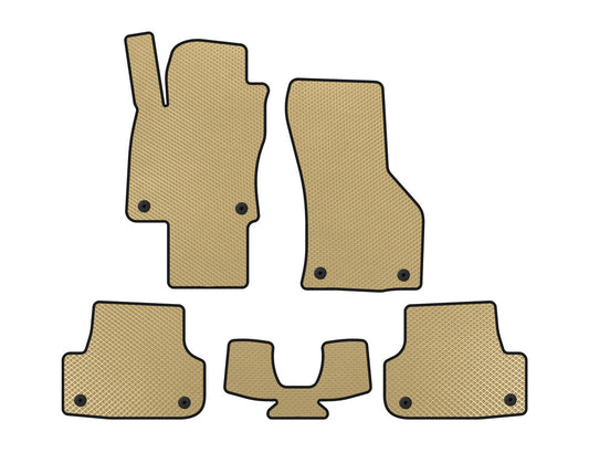 EVA floor mats (for E-tron, Sportback, Beige) for Audi A3 2012-2020 - image 1