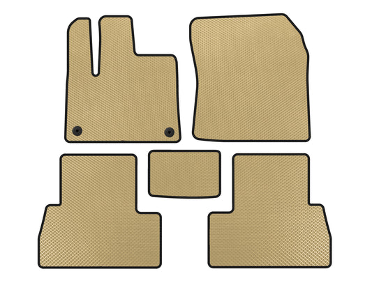 EVA Floor Mats (Long Wheelbase, Beige) for Peugeot Partner/Rifter 2019- - image 1