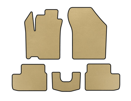 EVA Floor Mats (HB, Beige) for Opel Agila 2007-2015 - image 1