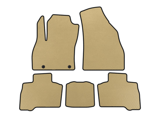 EVA Floor Mats (for Qubo, 2016+, Beige) for Fiat Fiorino/Qubo 2008-2024 - image 1