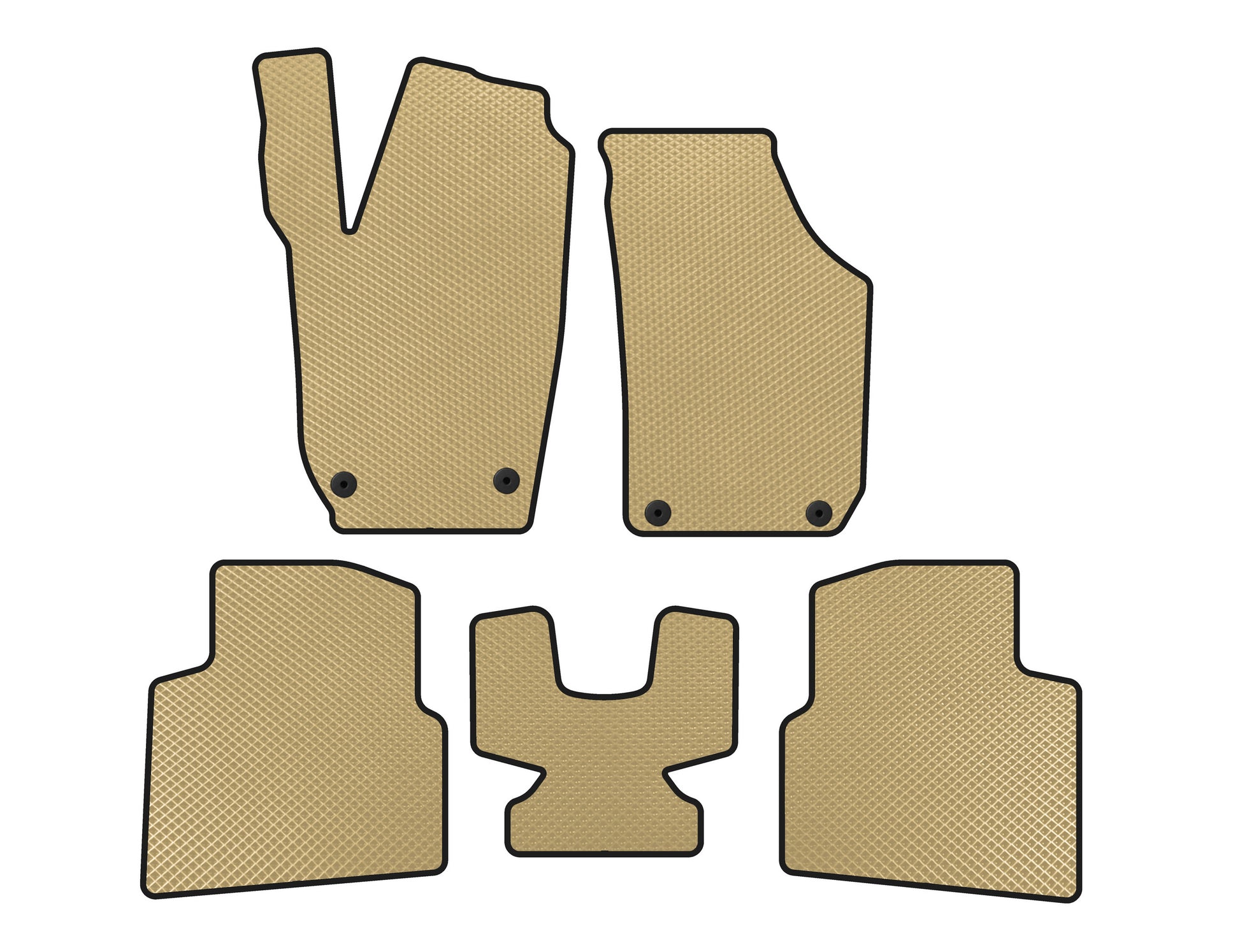 EVA Floor Mats (Beige) for Skoda Roomster 2006-2015 - image 1