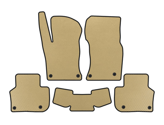 EVA Floor Mats (Beige) for Jaguar XF 2016- - image 1