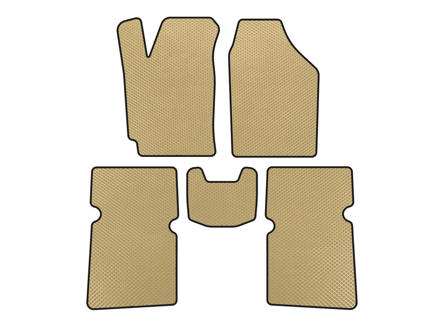 EVA Floor Mats (SD, Beige) for JAC J5 2011-2019 - image 1