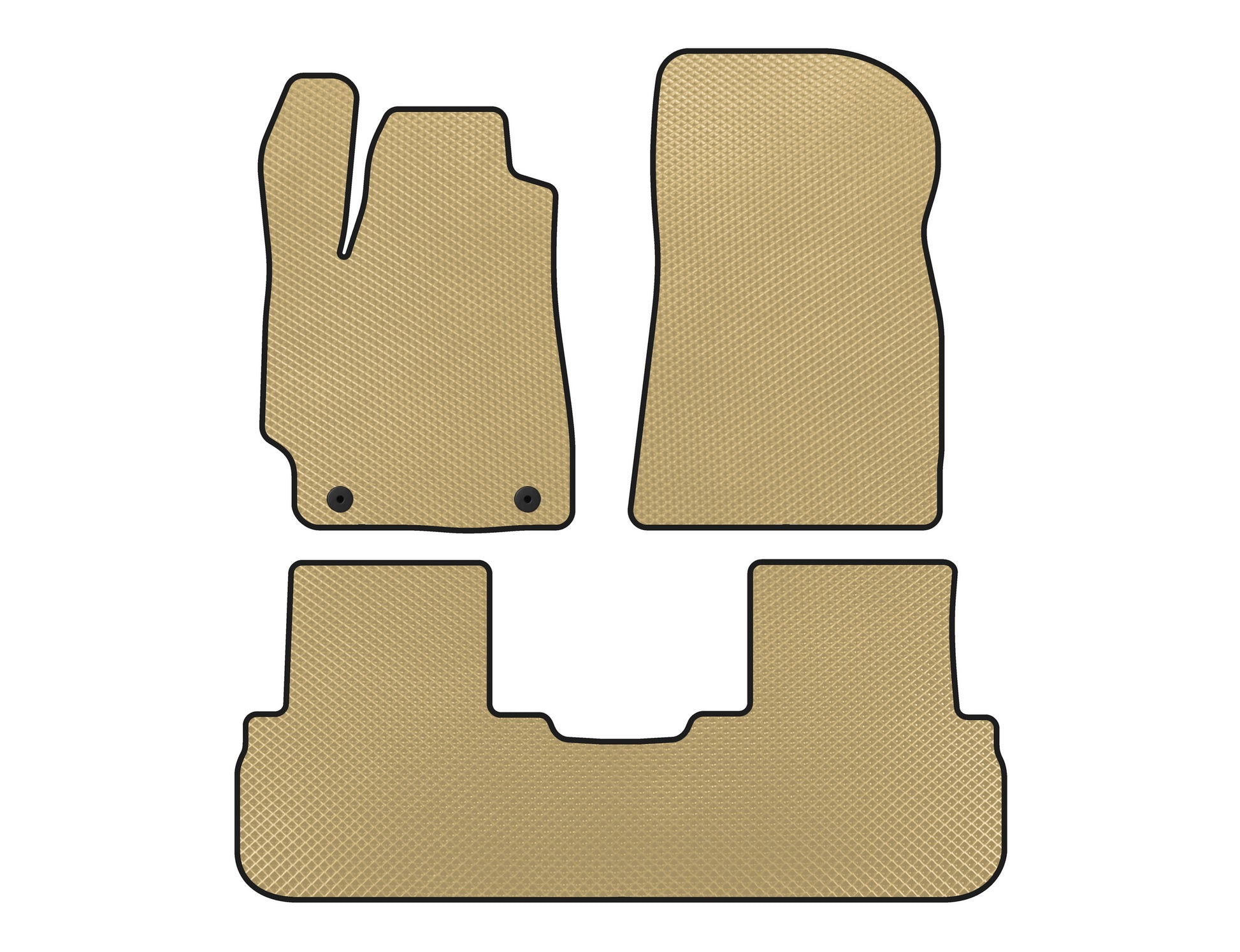 EVA Floor Mats (2 Rows, Beige) for Toyota Highlander 2008-2013 - image 1