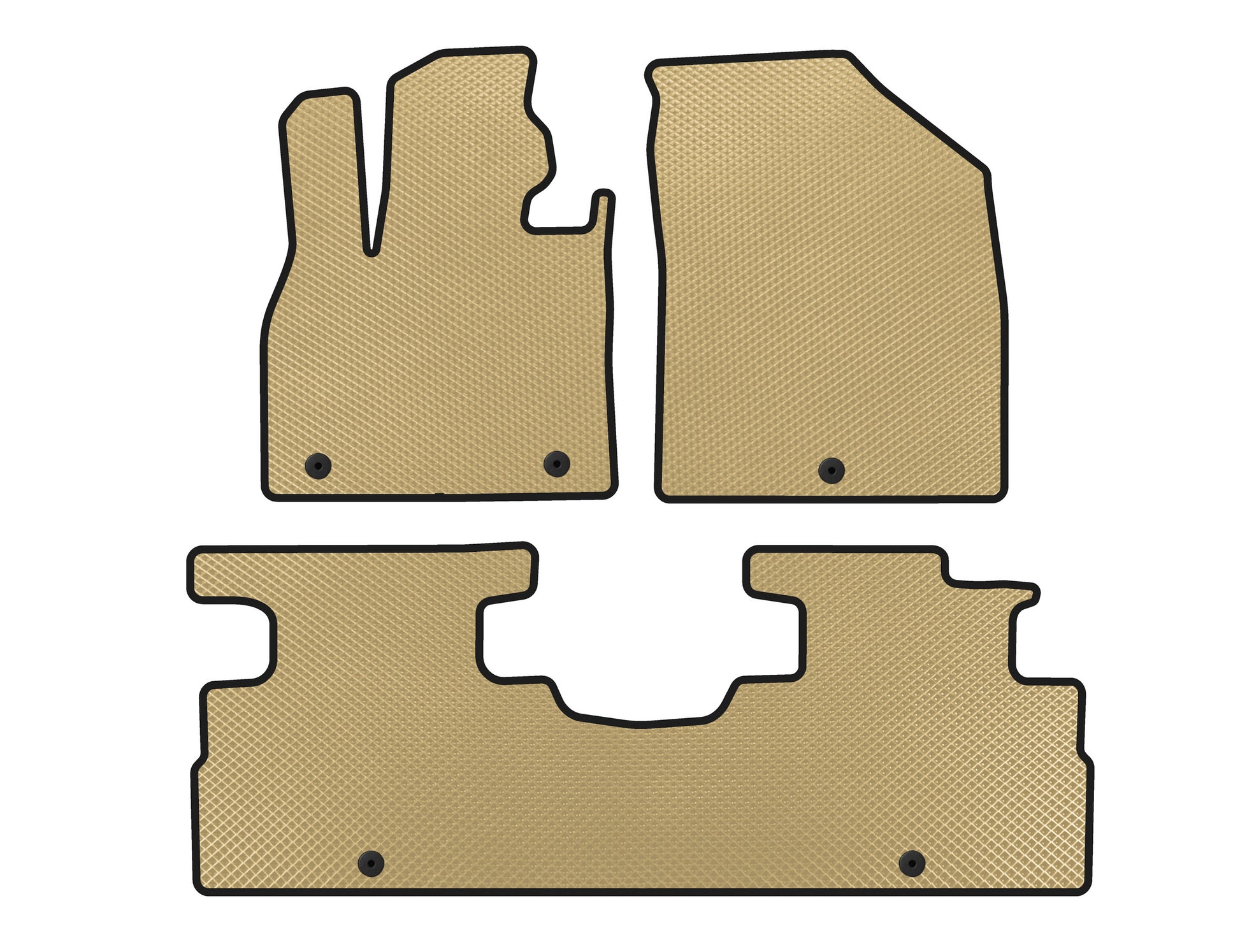 EVA Floor Mats (2 Rows, 7-Seater, Beige) for Hyundai Palisade 2018-2025 - image 1