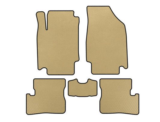 EVA Floor Mats (HB, Beige) for Nissan Micra K12 2003-2010 - image 1