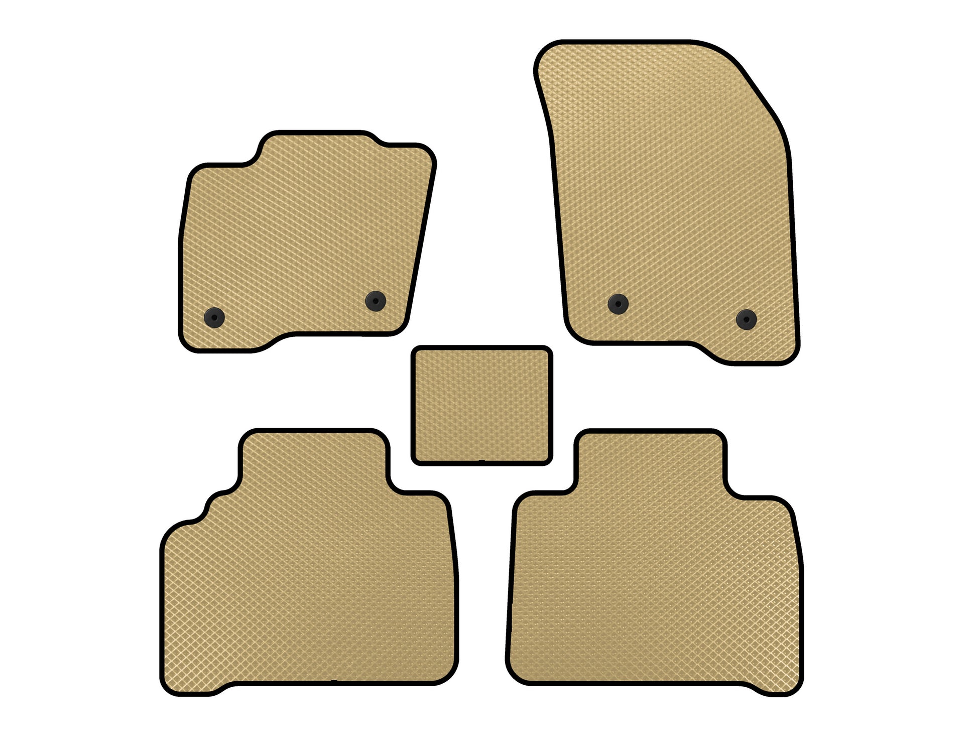 EVA Floor Mats (Beige) for Ford S-Max 2015- - image 1
