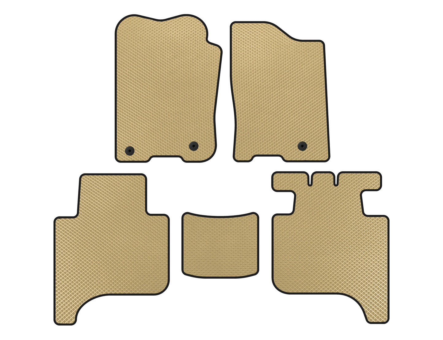 EVA Floor Mats (2 Rows, 2004-2008, Beige) for Infiniti QX56 2004-2010 - image 1