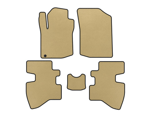 EVA Floor Mats (2007-2009, HB, 3-Door, Beige) for Toyota Aygo 2007-2014 - image 1