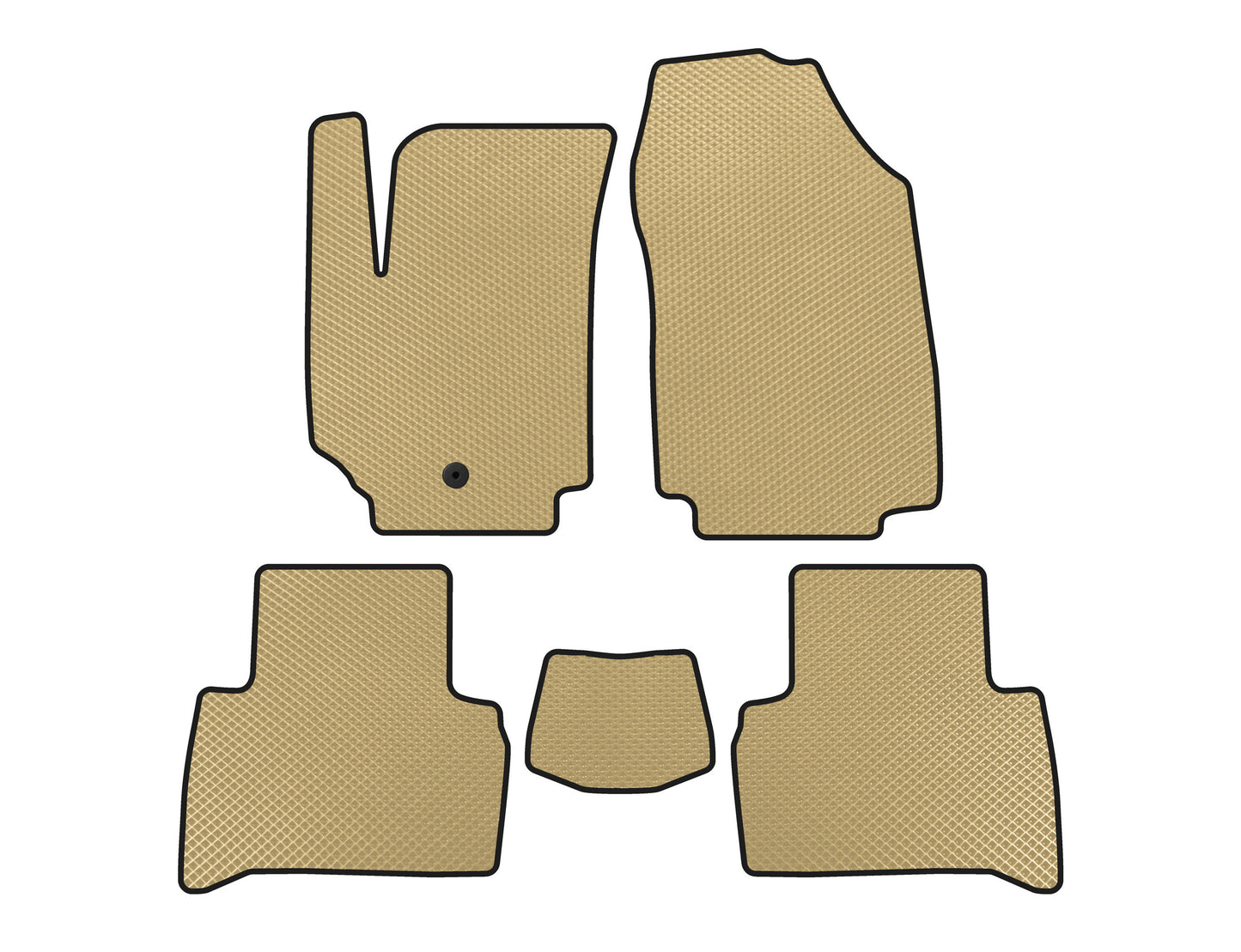 EVA Floor Mats (2007-2010, SW, Beige) for Fiat Croma 2005-2010 - image 1