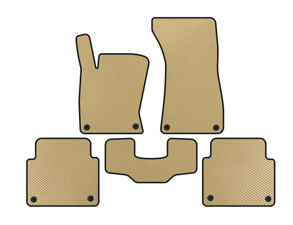 EVA Floor Mats (Short, Beige) for Audi A8 2002-2009 - image 1