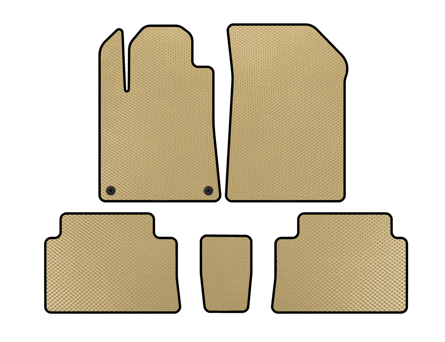 EVA Floor Mats (Beige) for Citroen C-5 2001-2008 - image 1