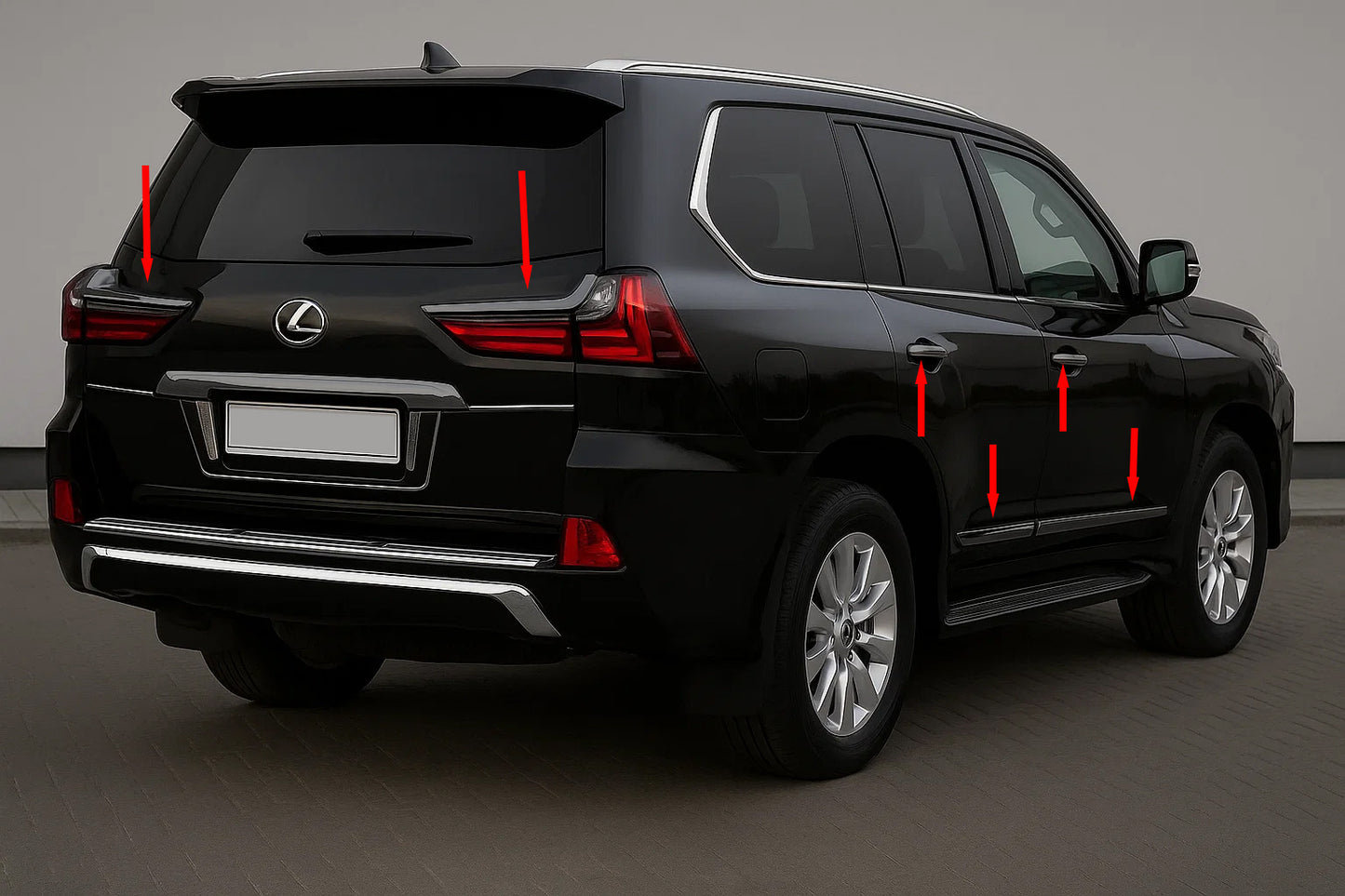 BlackEdition Body Kit (for TRD 2016+) for Lexus LX570/450d 2008-2022 - image 2