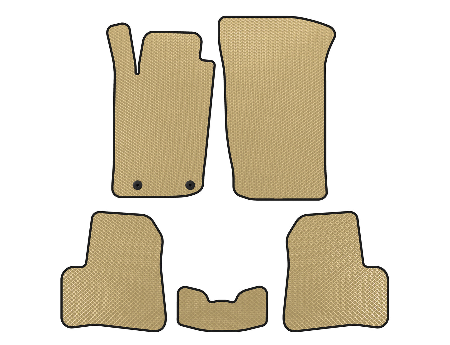 EVA Floor Mats (1998-2009, Beige) for Peugeot 206 1998-2024 - image 1