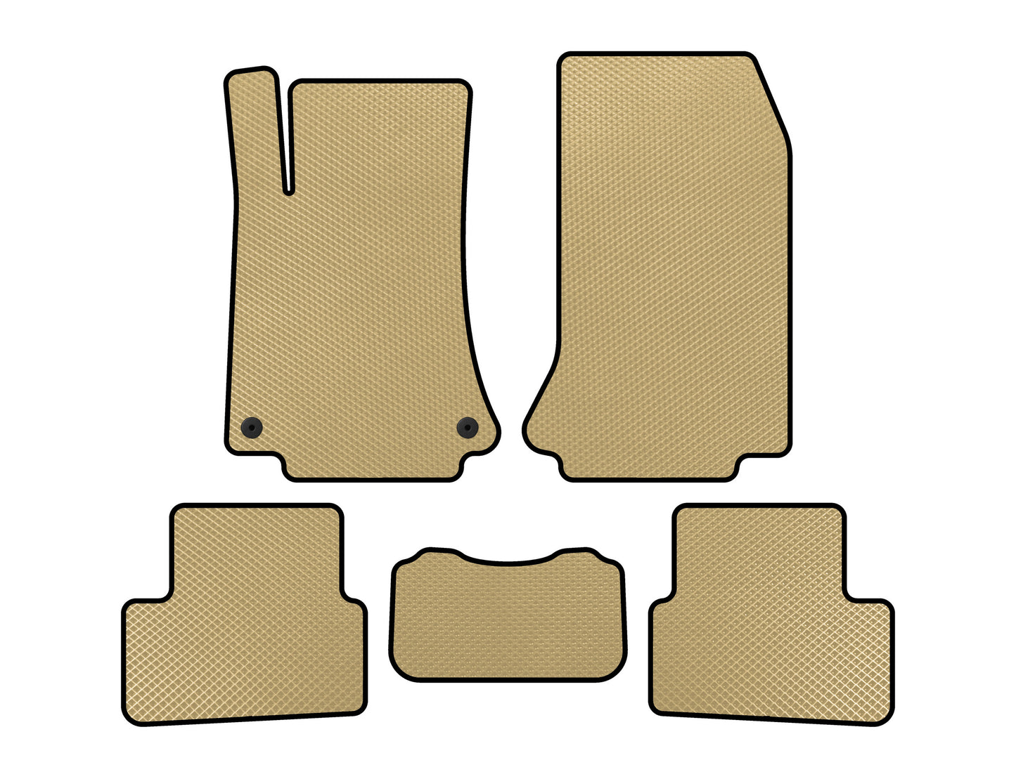 EVA Floor Mats (Beige) for Mercedes A-сlass W176 2012-2018 - image 1