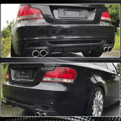 Rear Bumper Diffuser Carbon Fiber V2 (for E82/E88 M Sport) for BMW 1 series E81/82/87/88 2004-2011 - image 11