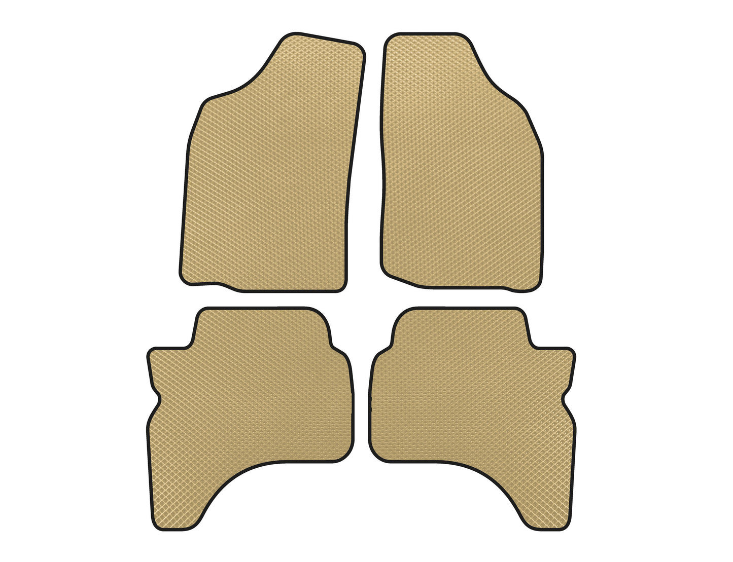 EVA Floor Mats (Beige) for Mitsubishi L200 1996-2006 - image 1