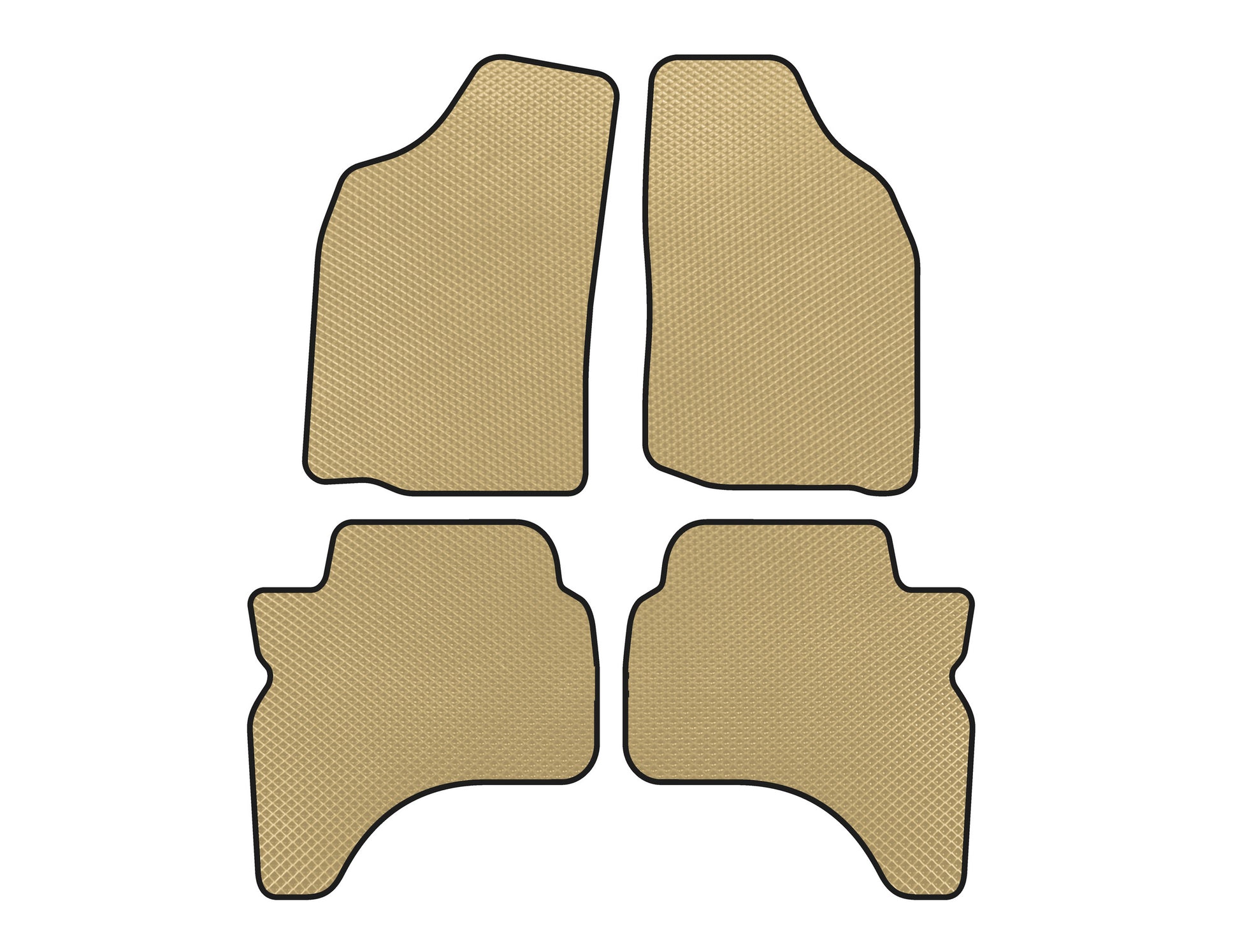 EVA Floor Mats (Beige) for Mitsubishi L200 1996-2006 - image 1