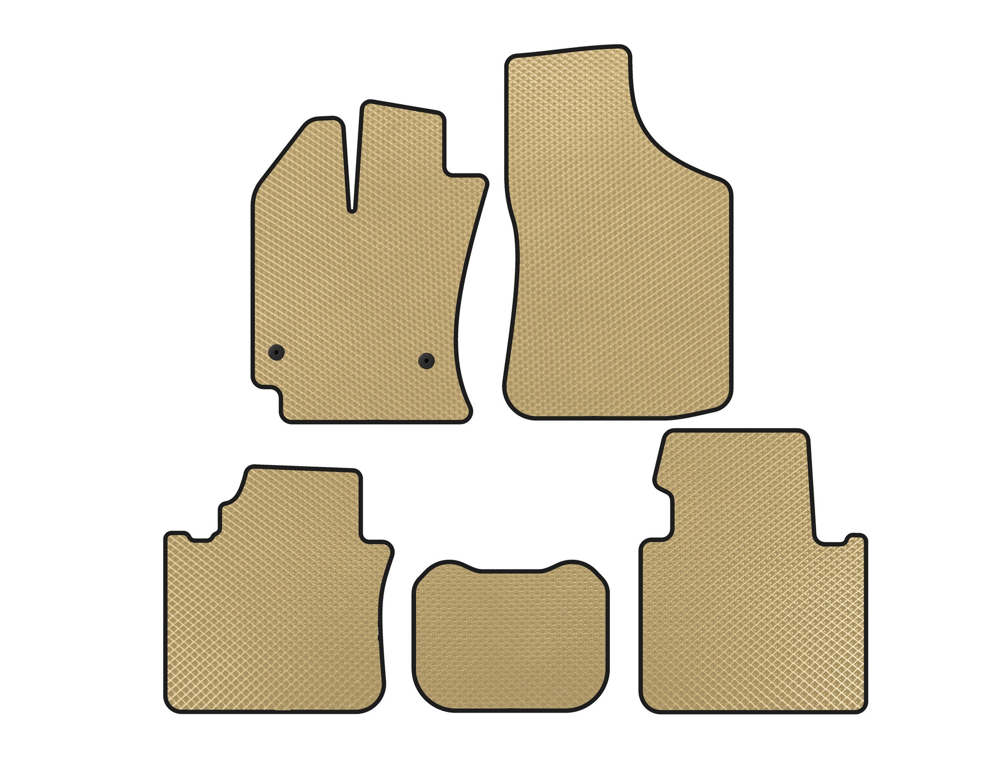 EVA Floor Mats (Beige) for Toyota Venza 2008-2017 - image 1