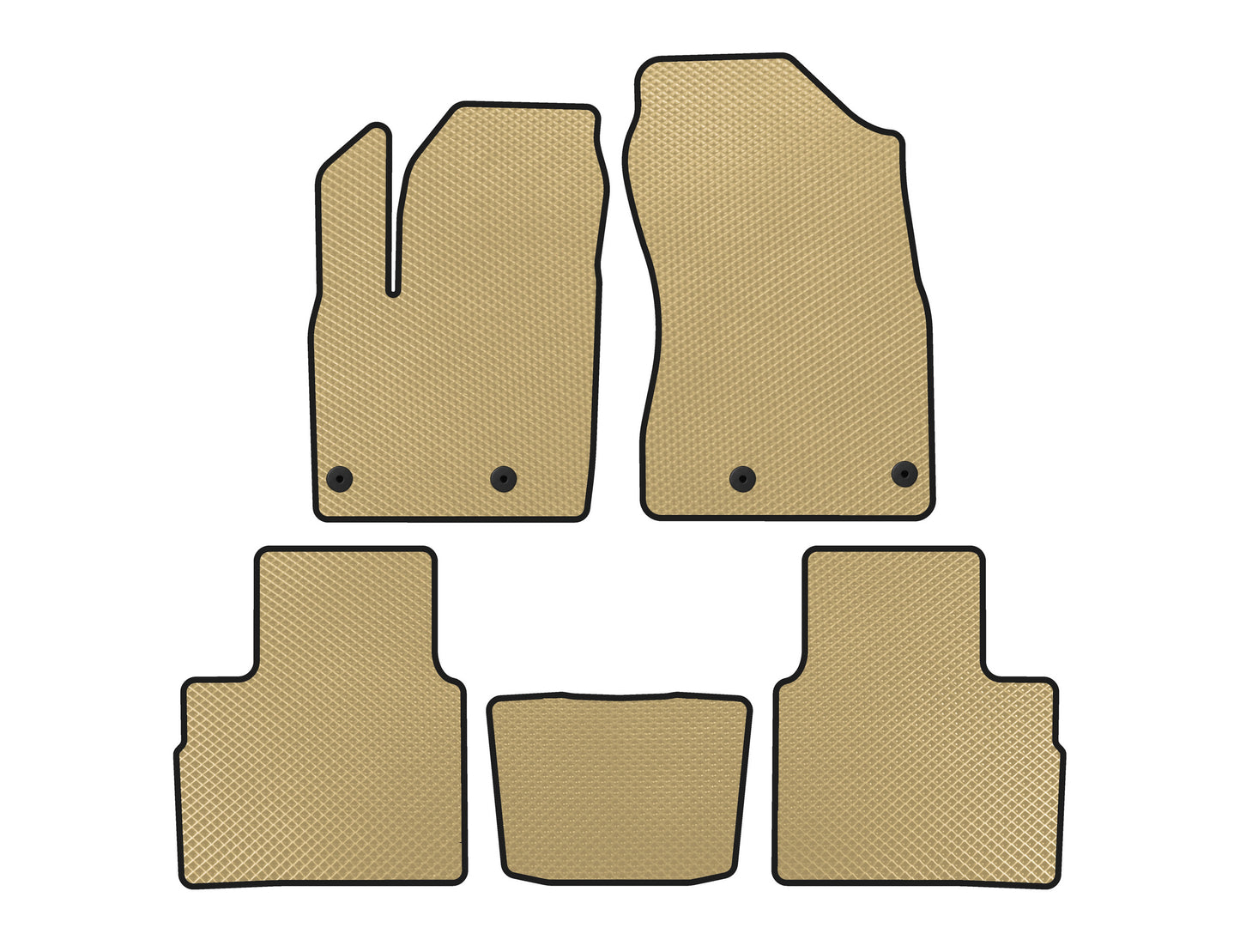 EVA Floor Mats (5-Seater, Beige) for Nissan X-trail T33/Rogue 2022- - image 1