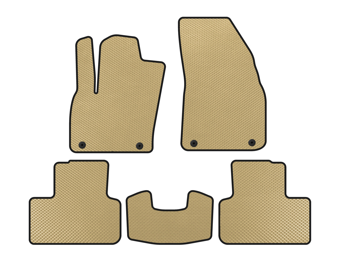 EVA Floor Mats (Beige) for Volvo XC40 2018- - image 1