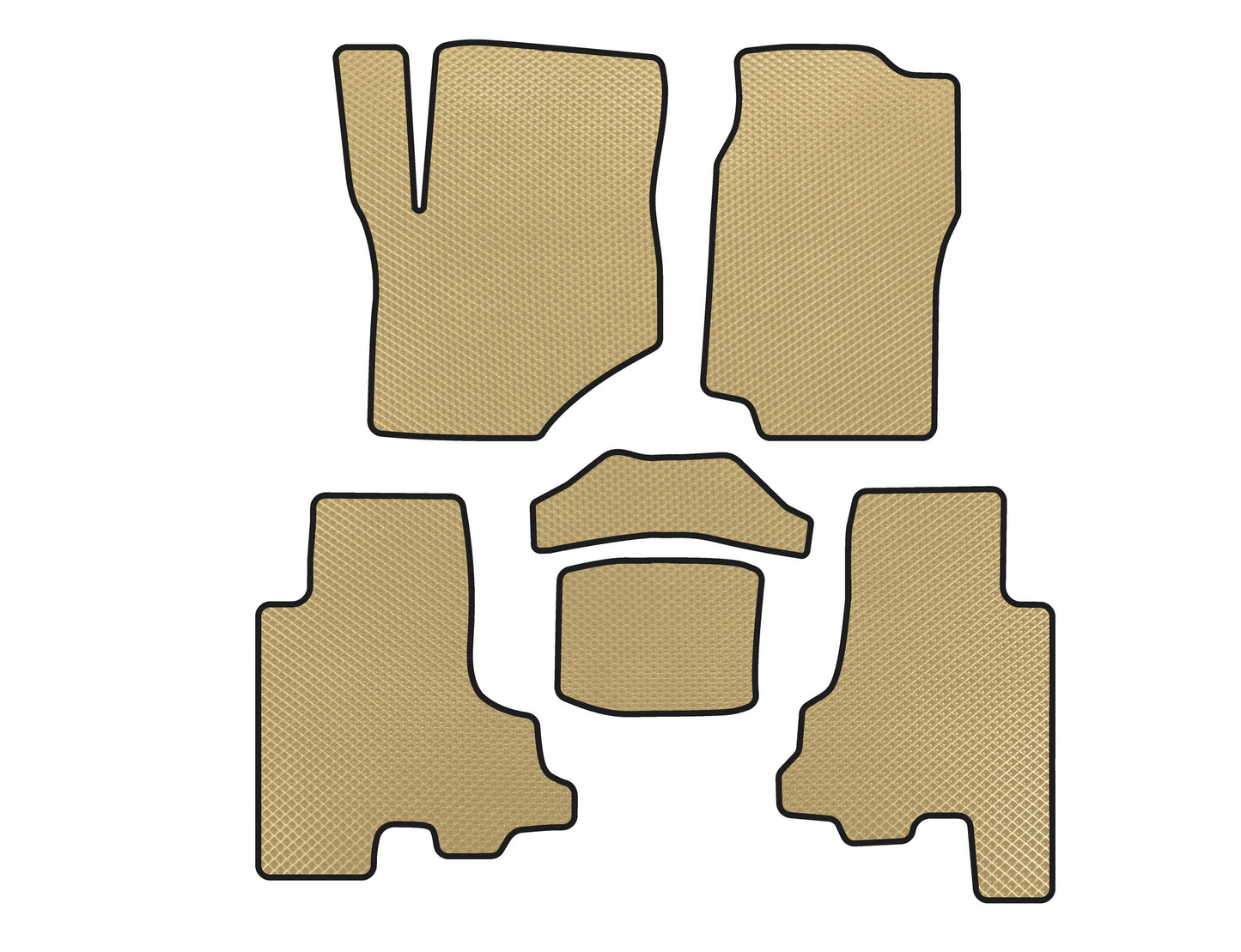 EVA Floor Mats (Beige) for Chevrolet Trailblazer 2002-2012 - image 1