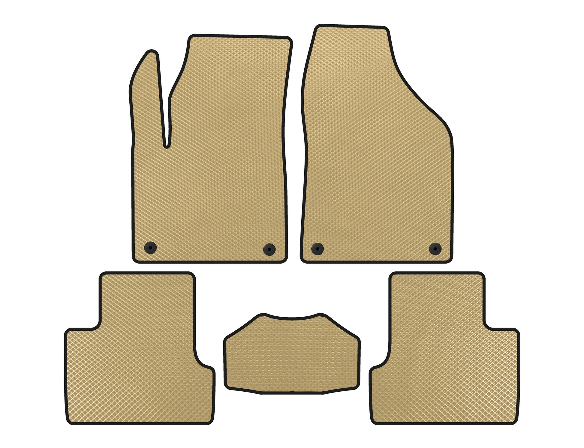 EVA floor mats (2018+, Beige) for Jeep Cherokee KL 2013↗ - image 1