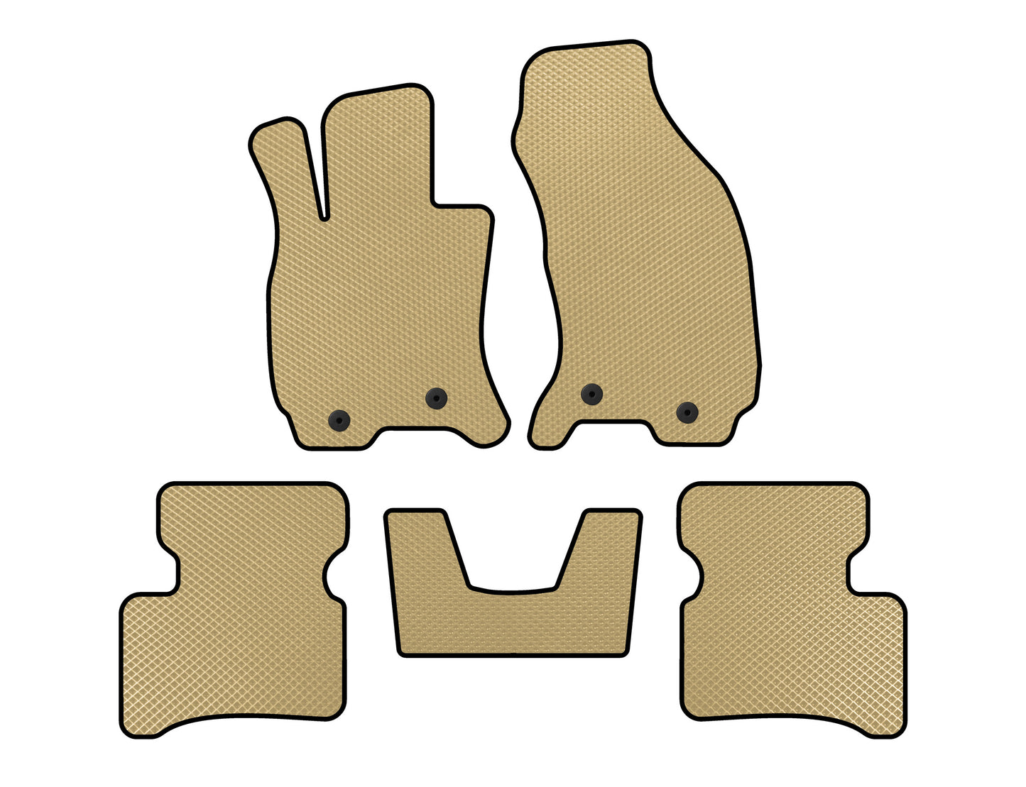 EVA mats (SD, Gas pedal from the floor, Beige) for Jaguar X Type - image 1