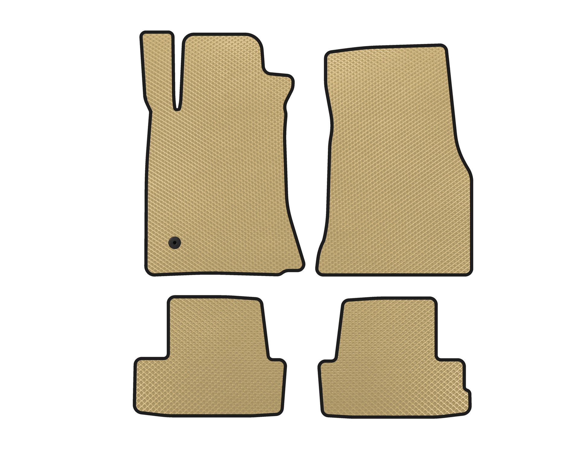 EVA Floor Mats (2005-2009, GT, Coupe, Beige) for Ford Mustang 2005-2014 - image 1