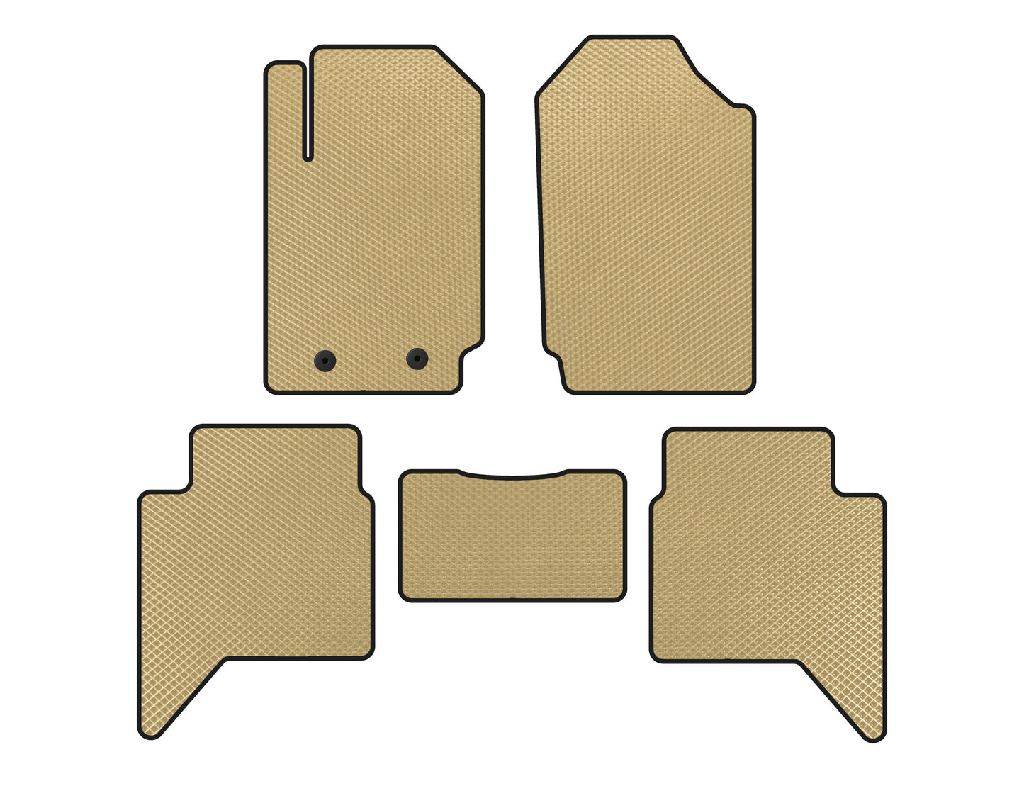 EVA Floor Mats (Beige) for Ford Ranger 2011-2022 - image 1