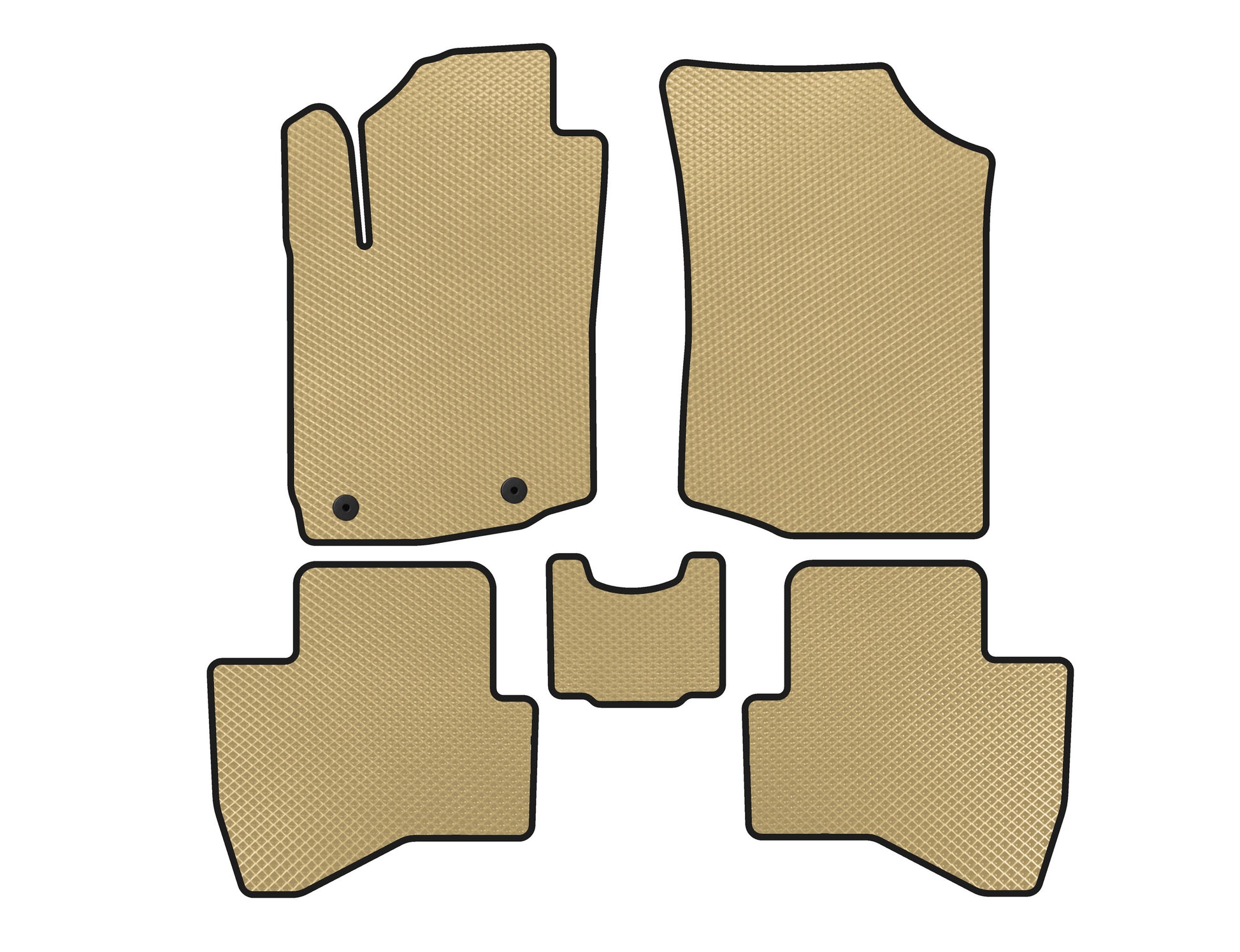 EVA Floor Mats (HB, Beige) for Peugeot 108 2014-2021 - image 1