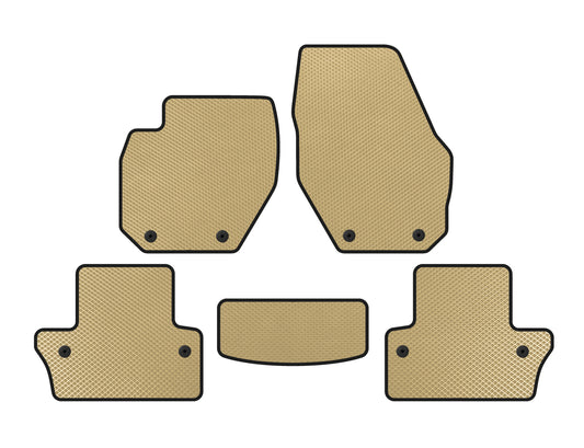 EVA Floor Mats (SW, Beige) for Volvo V60 2011-2018 - image 1