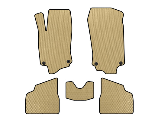 EVA Floor Mats (Beige) for Opel Corsa C 2000-2006 - image 1