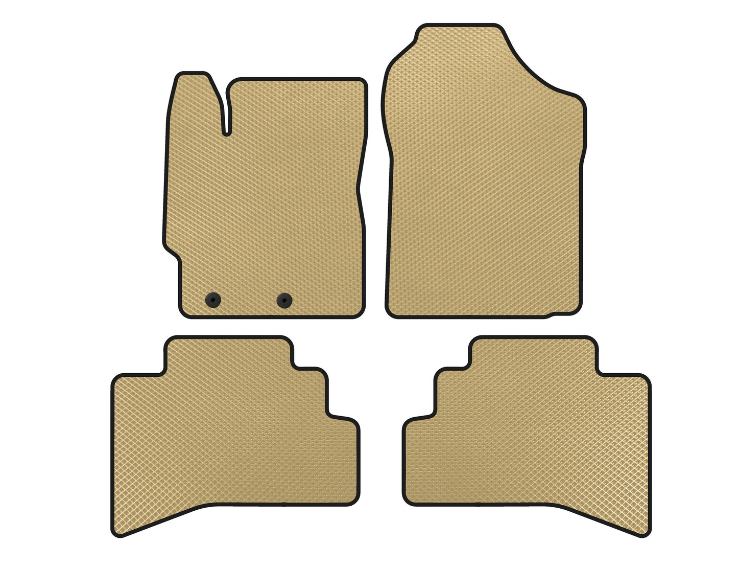 EVA Floor Mats (Beige) for Toyota Prius C 2012-2019 - image 1