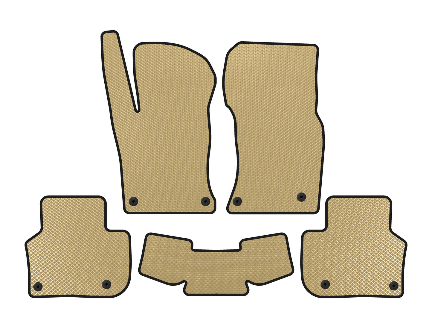 EVA Floor Mats (Beige) for Jaguar XF 2016- - image 1