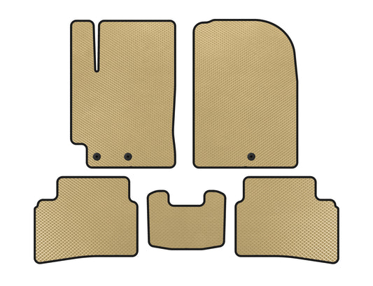 EVA Floor Mats (2019+, Beige) for Kia Stonic 2017- - image 1