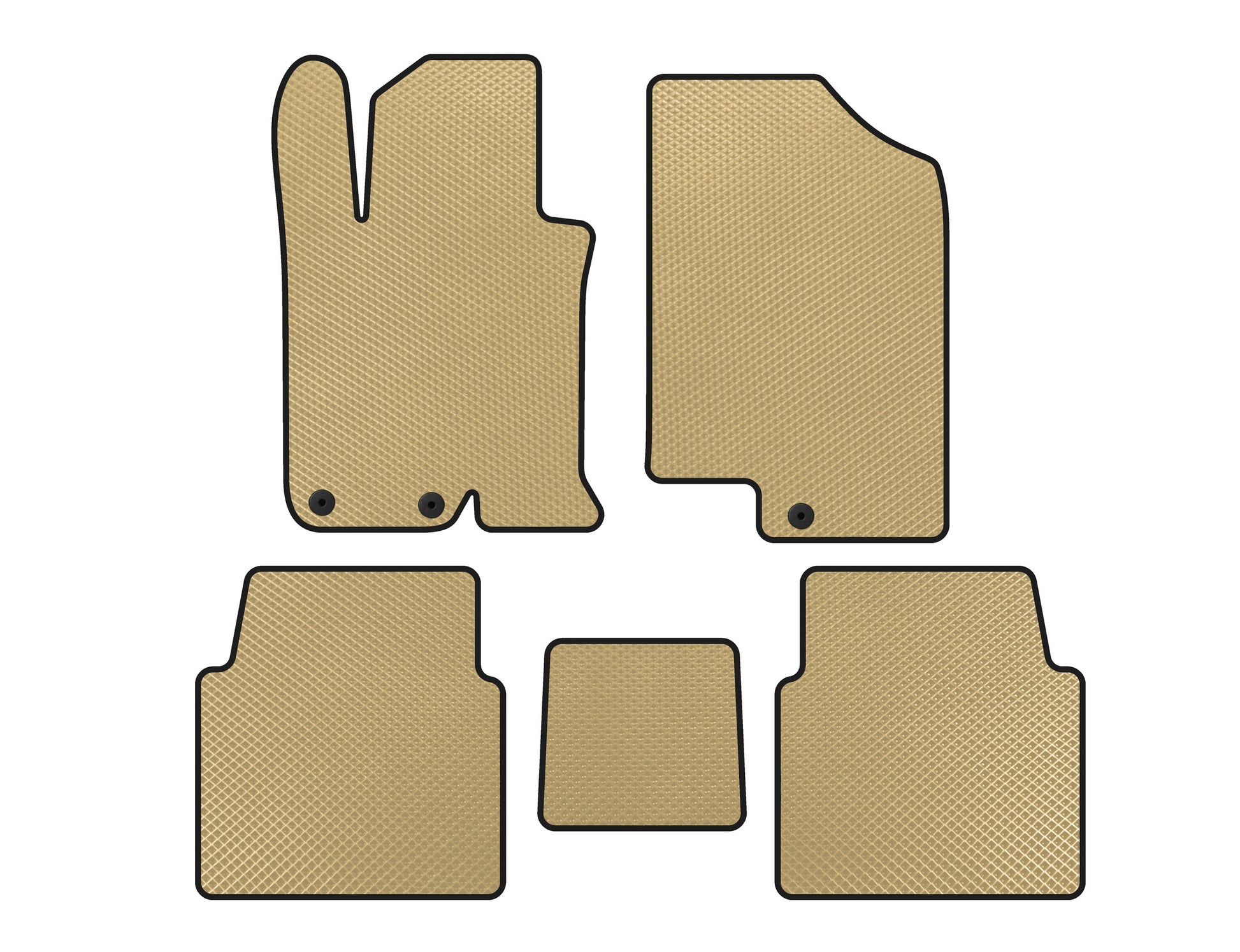 EVA Floor Mats V-1 (SD, Beige) for Kia Optima 2010-2016 - image 1