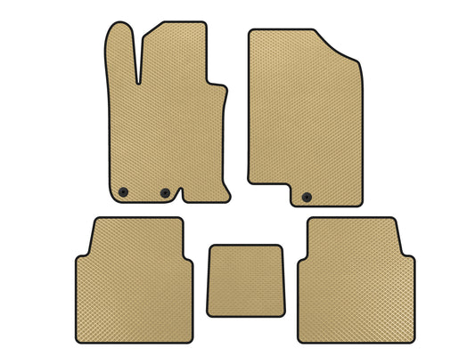 EVA Floor Mats V-1 (SD, Beige) for Kia Optima 2010-2016 - image 1