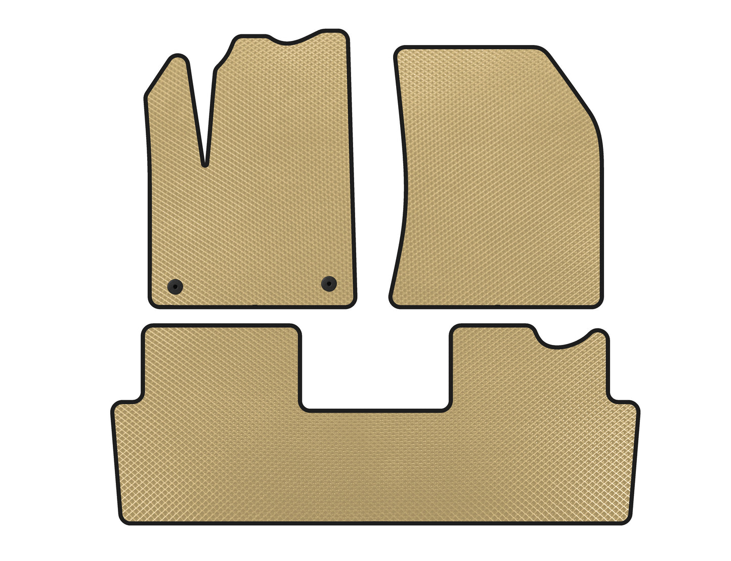EVA mats (2018+, Beige) for Citroen DS-7 - image 1