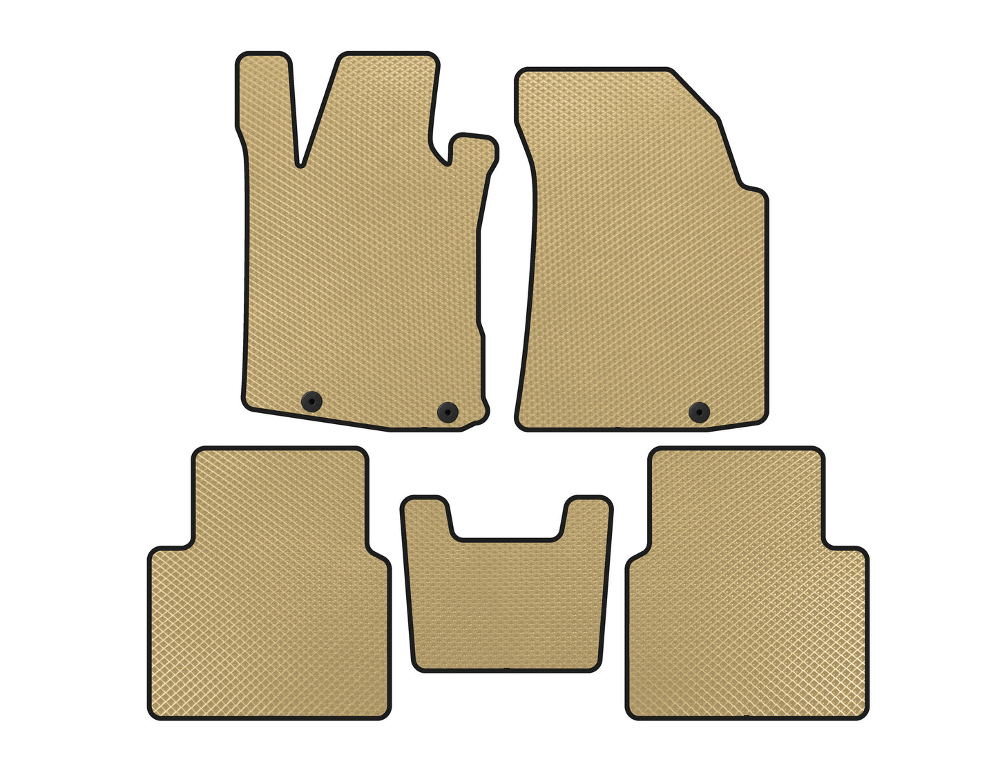 EVA Floor Mats (SD, Beige) for Nissan Maxima 2015-2023 - image 1