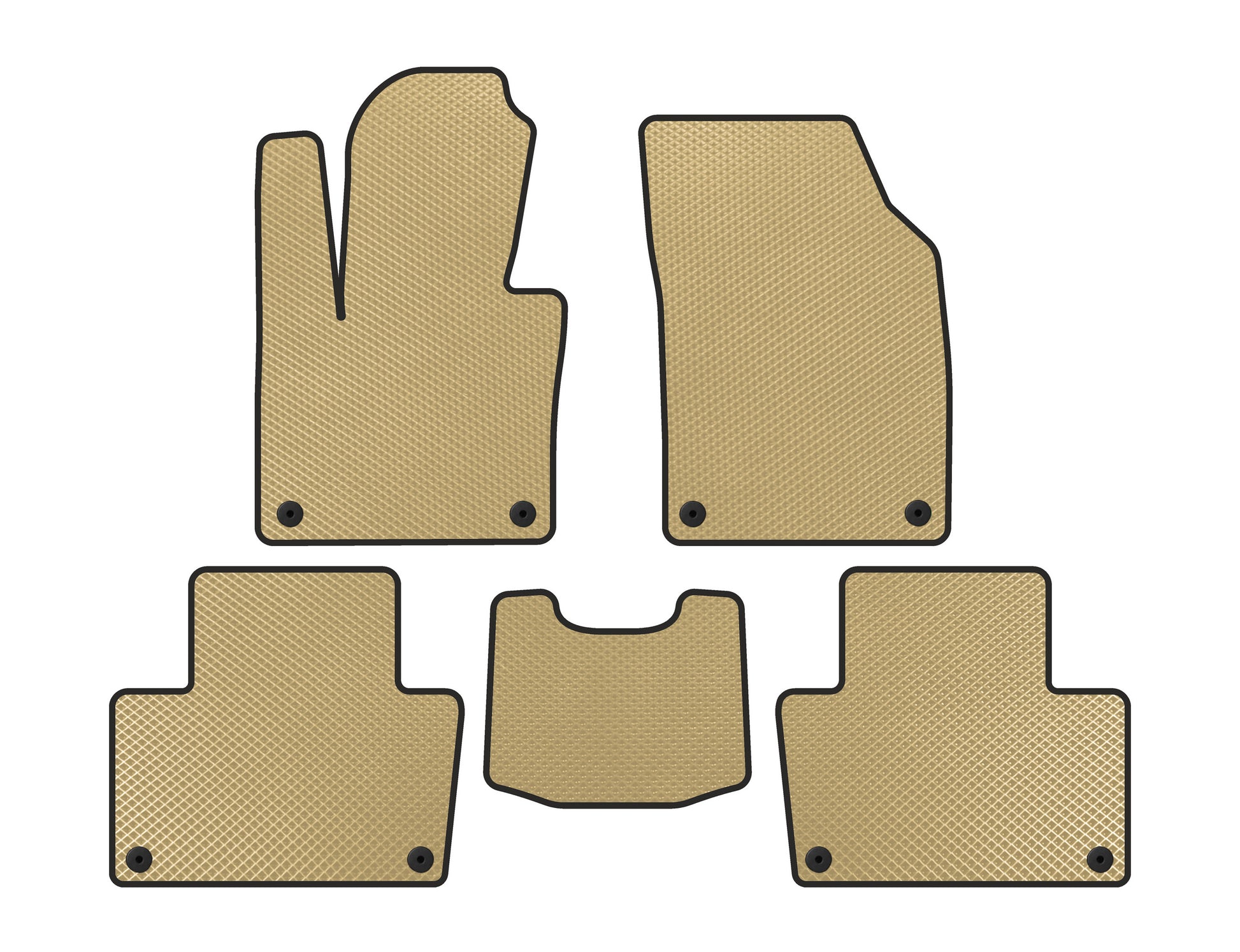 EVA Car Mats (2020-, Beige) for Volvo XC90 2015- - image 1