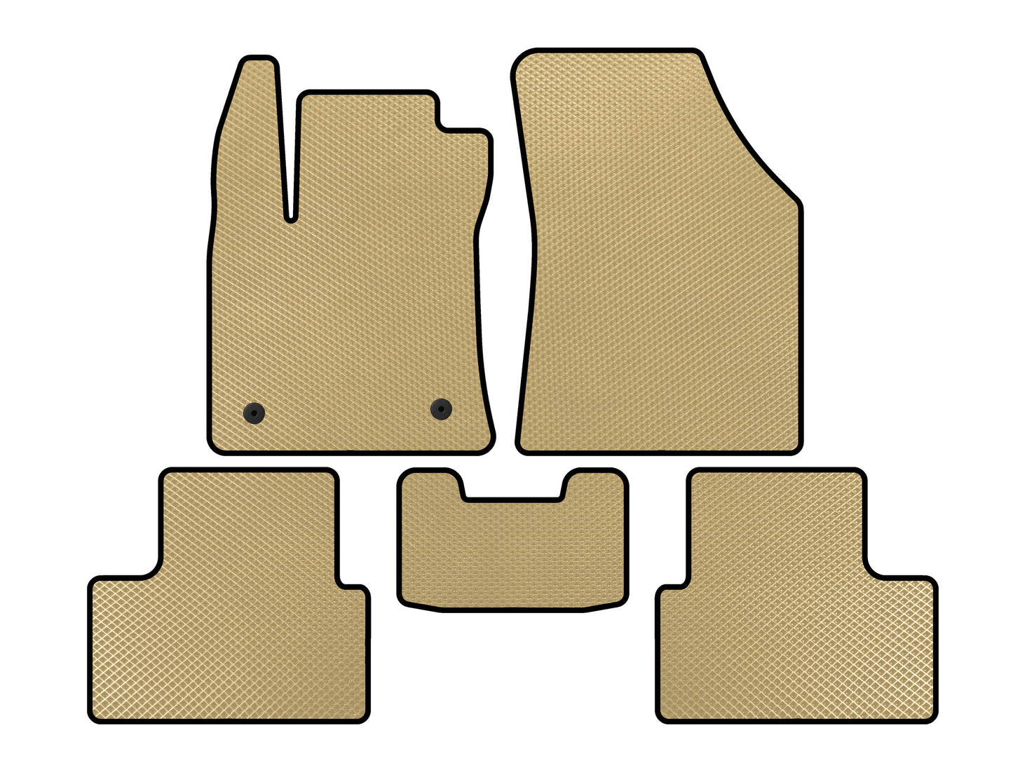 EVA Floor Mats (SD, Beige) for Renault Megane IV 2016-2025 - image 1