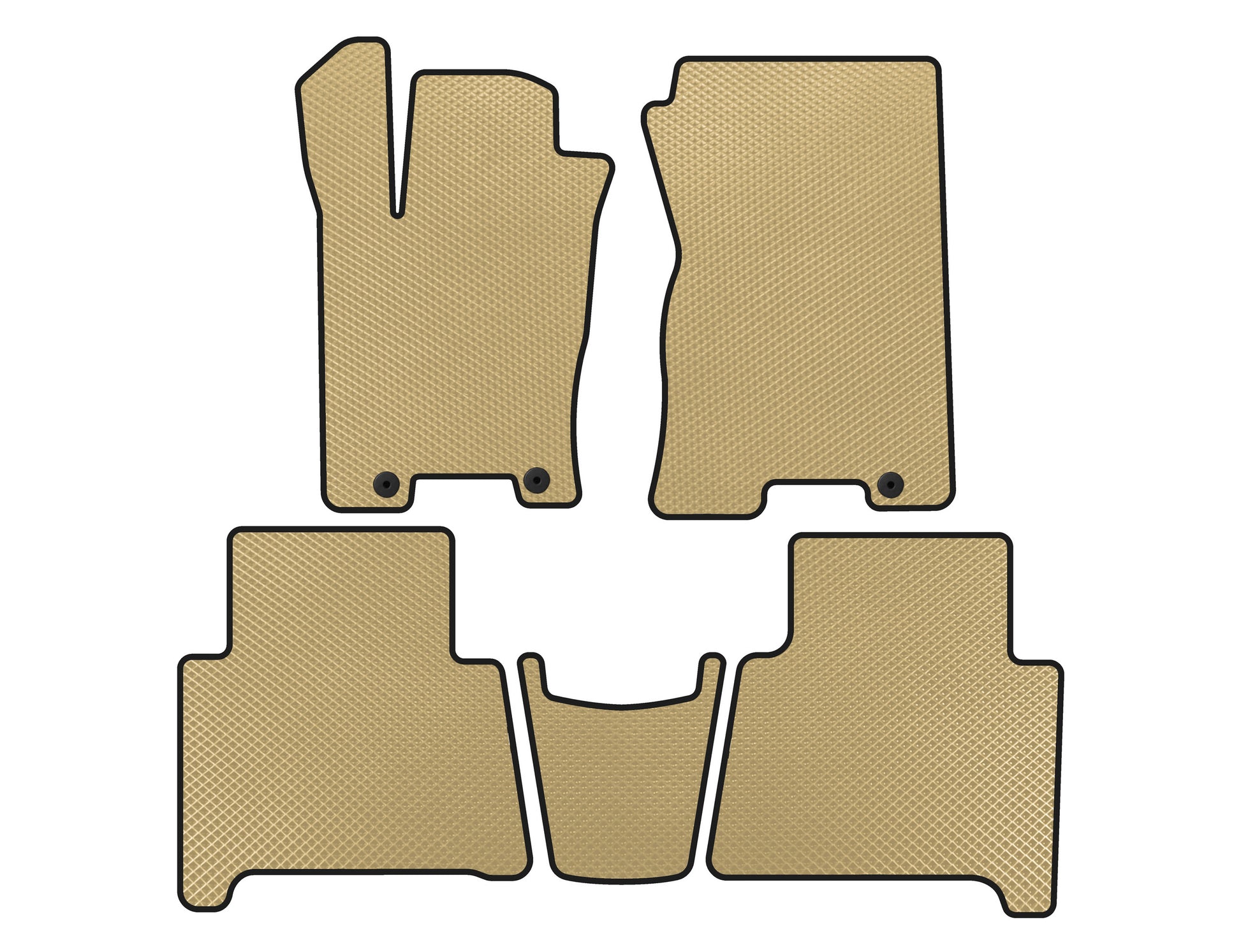 EVA Floor Mats (Beige) for Kia Mohave 2008-2016 - image 1
