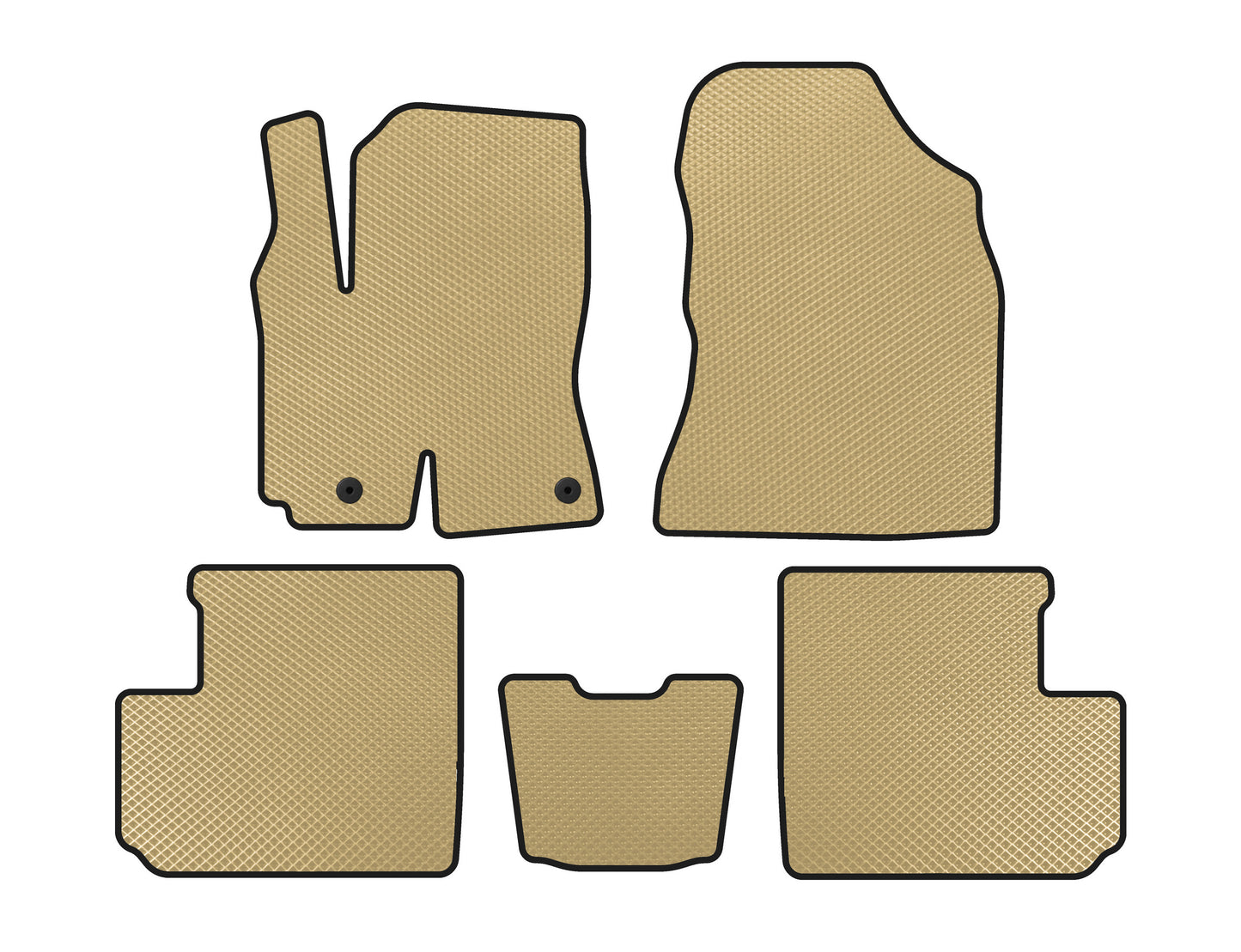 EVA Floor Mats (Beige) for Toyota Rav 4 2001-2005 - image 1