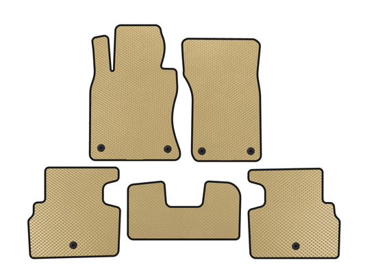 EVA Floor Mats (SD, Beige) for Infiniti Q50/Q60 2013-2024 - image 1