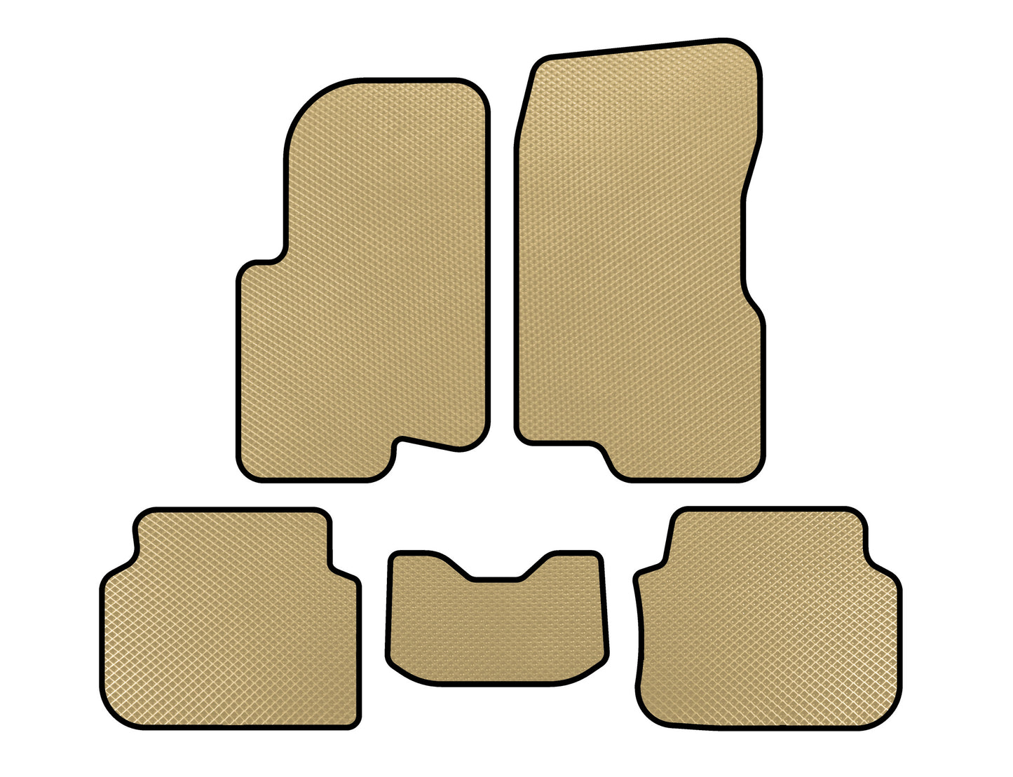 EVA Floor Mats (2003-2007, Forfour, Beige) for Smart 1998-2007 - image 1