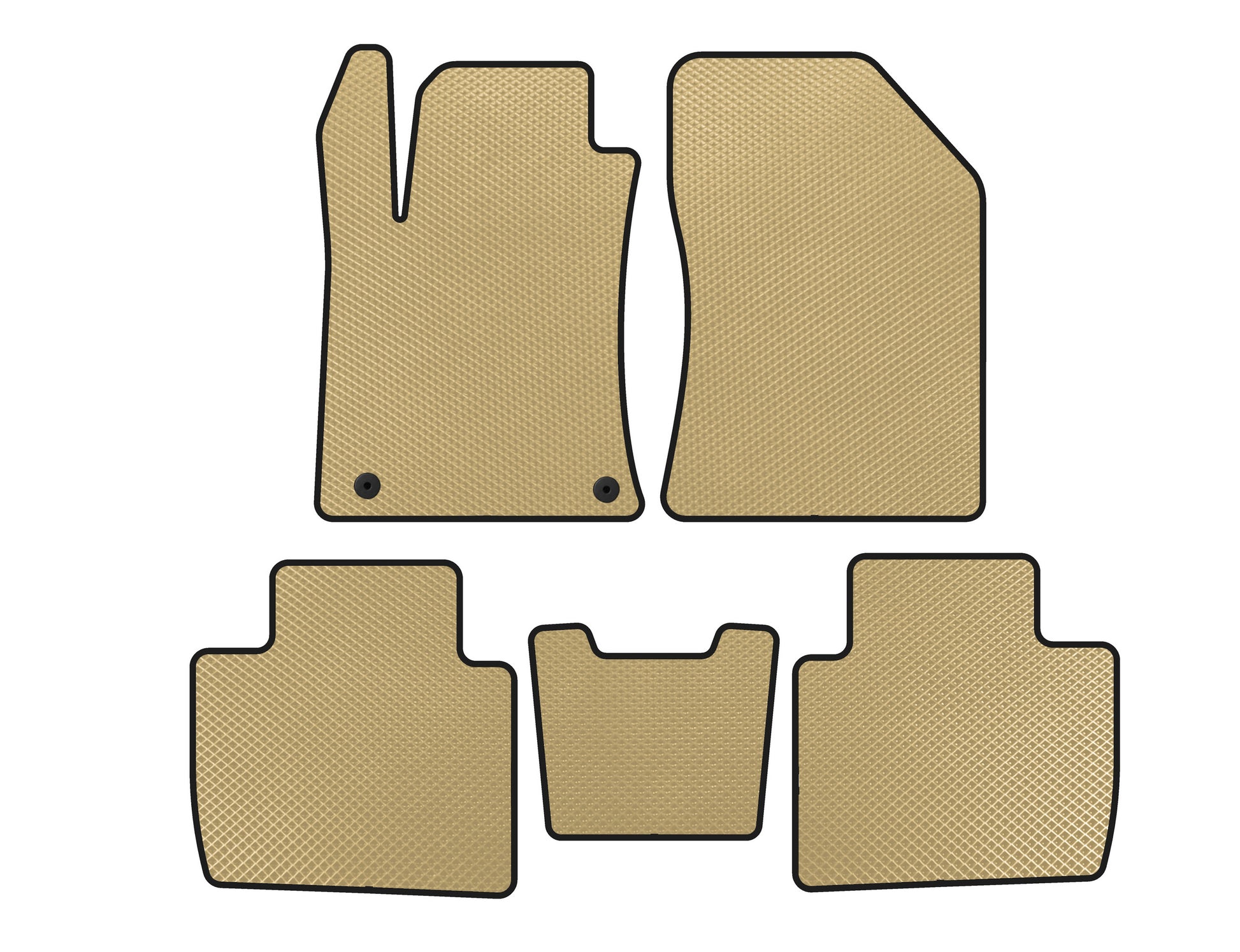 EVA Floor Mats (LB, Beige) for Peugeot 508 2018- - image 1